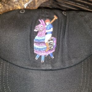 Polo by Ralph Lauren Black Cap with Purple Llama Polo Player Embroidery